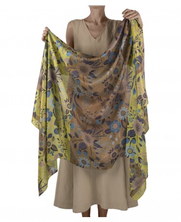 Палантин Женский SN40-FL.DE.FEE/CITRON